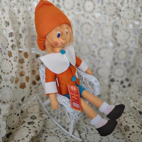 Lenci Felt Pinocchio Elf Doll - Picture 3 of 13